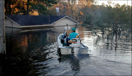 States risk planning for disasters like this flood in Edgecombe County if they fail to include risk assessments for climate change in their disaster plans. Photo: NOAA
