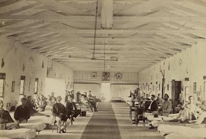 It's estimated that about 10,000 Union soldiers died of malaria during each year of the Civil War. Many of the survivors were brought here to the Amry Square Hospital in Washingto. Photo: civilwaracademy.com