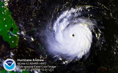 El Ninos don't mean no hurricanes. Hurricane Andrew, one of the strongest Atlantic hurricanes, struck South Florida during a strong El Nino year. Photo: NOAA