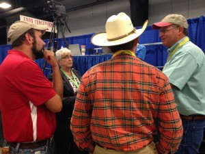 Sharron Stewart, emergency program director at the N.C. Dept of Agriculture and Consumer Services, answers questions from farmers after presenting at the agriculture commissioner’s Annual Food Safety Summit. Photo: Rose Hoban, N.C. Health News