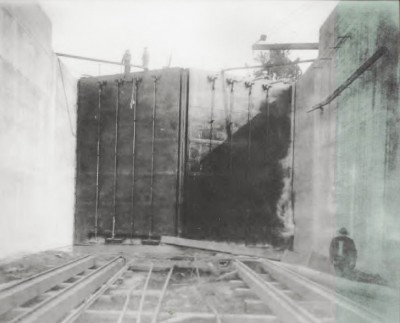 Lock and Dam No. 2 is shown as it appeared on Sept. 30, 1916. Photo: Army Corps of Engineers