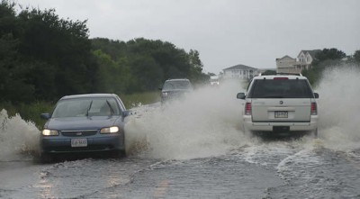 Stormwater, including runoff from Highway 12, eventually makes its way to ocean outfalls. Photo: Island Free Press