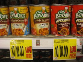 A new variety of Chef Boyardee on the shelves at Charlie's Grocery were cause enough to rejoice. Photo: freetastesgood.com