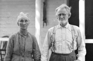 James Hobbs and his wife, Eliza. Library of Congress image enhanced by Joyner Library, East Carolina University.