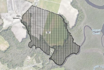 A proposal for a five-megawatt solar farm in Onslow County, near Swansboro.
